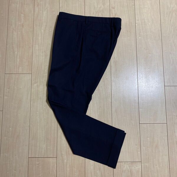 ダークネイビー スラックス パンツ 無地 UNITED ARROWS 46