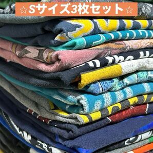 アメリカ輸入古着半袖TシャツSサイズ3枚セット