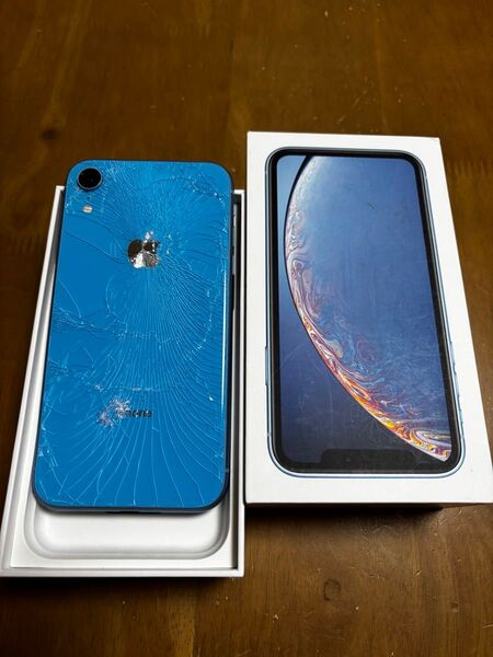 iPhone XR 64GB ブルー ジャンク品 本体