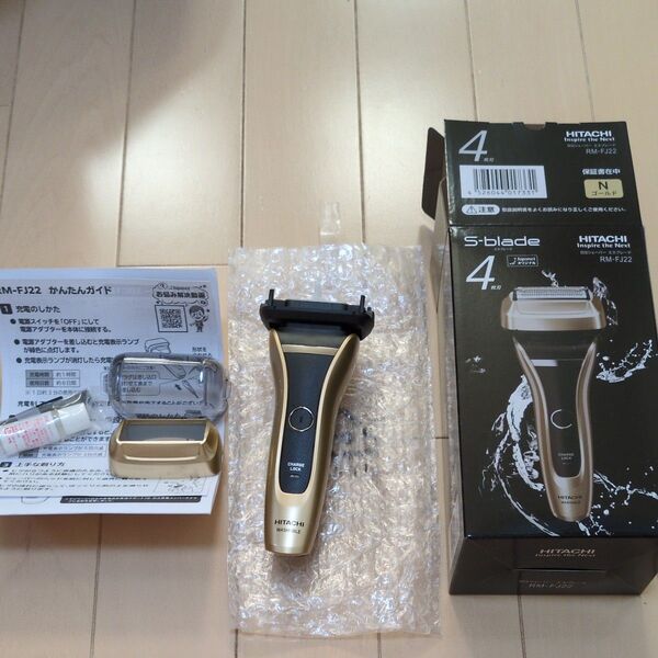 新品未使用※刃無し本体のみ※ 日立 RM-FJ22 電動シェーバー エスブード 日立シェーバー ジャパネットたかた ゴールド