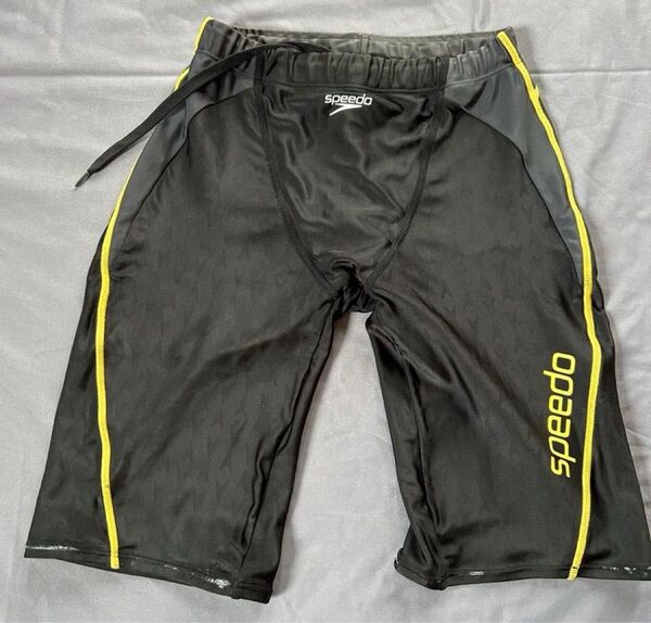 Speedo 競泳水着 メンズ ブラック×イエロー