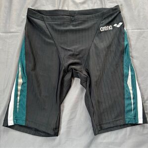 arena 競泳水着 メンズ ブラック×グリーン