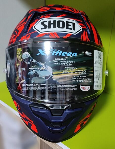 SHOEI X-Fifteen MARQUEZ DAZZLE TC-10 水野涼選手サイン入り Mサイズ 使用回数少 X-15