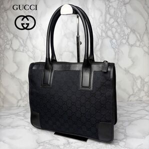 011 美品 GUCCI グッチ トートバッグ ハンドバッグ GGキャンバス GG柄