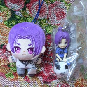 ブルーロックほわぬい マスコットストラップ & ブルーロック プチっとのりマス フィギュア マスコット 御影玲王