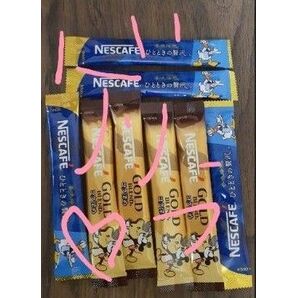 通常より1スティック追加 香味焙煎 ゴールドブレンド 合わせて8本 ブラックコーヒー 1セット販売 ディズニー ネスカフェ