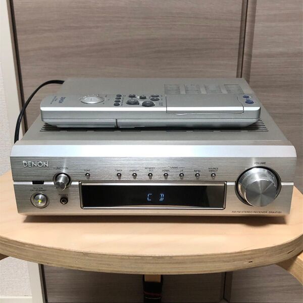 DENON DRA-F101 AM/FMステレオレシーバー 動作品 リモコン付き