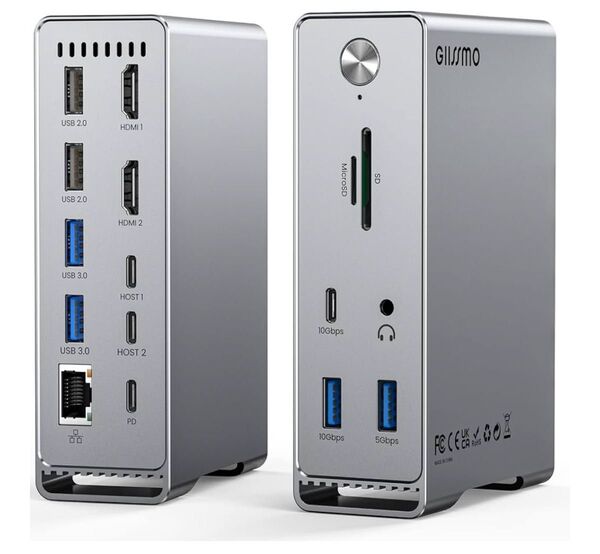 GIISSMO Macbook Pro/Air専用 14-IN-2 ドッキングステーション