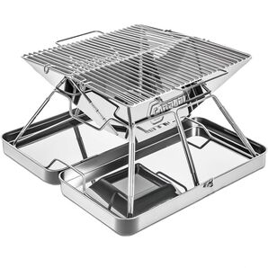 バーベキューコンロ 焚き火台 BBQ キャンプ アウトドア 折りたたみ式 収納バッグ付