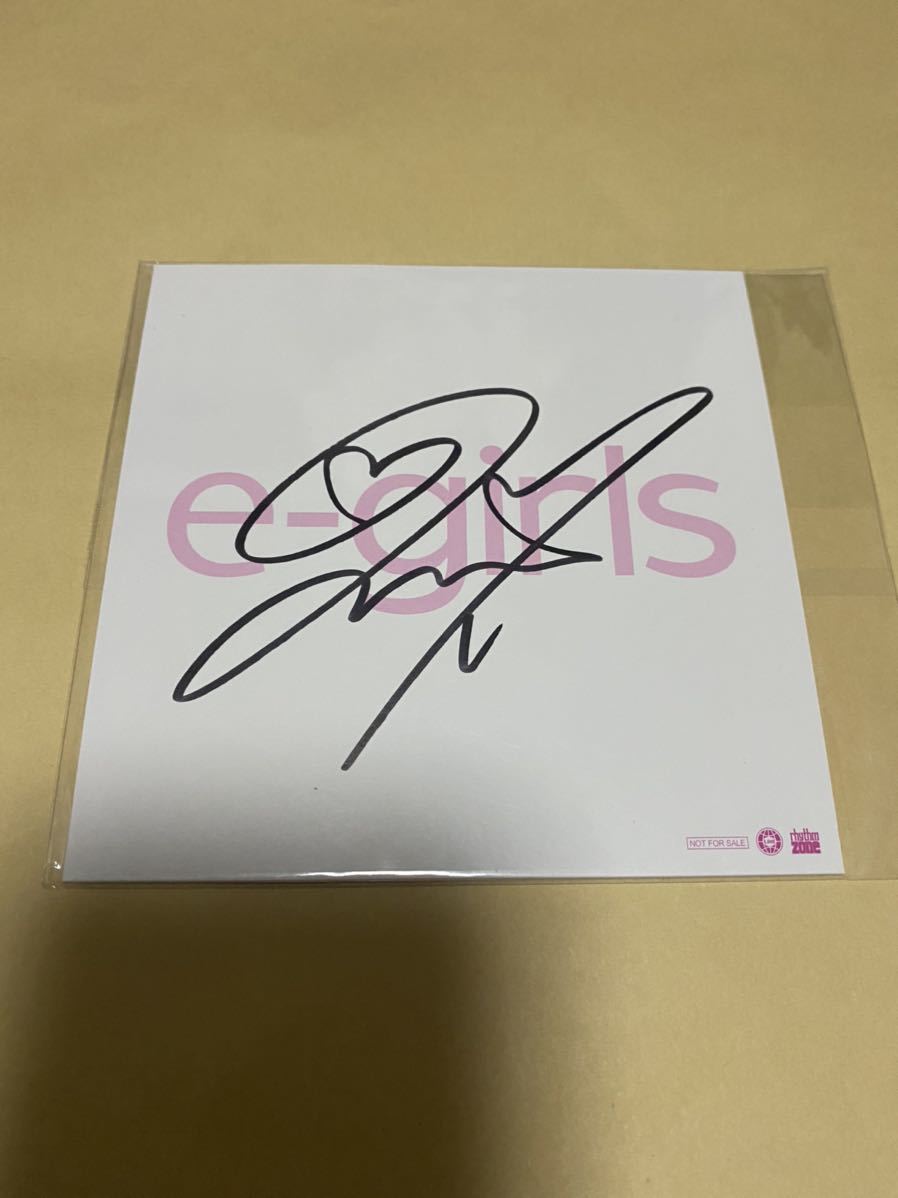 E-girlsAmi☆Mini papel de colores autografiado☆, Artículos de celebridades, firmar