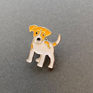 ジャックラッセルテリア犬 かわいいピンバッジ 犬好きさん 贈り物 プレゼント 簡易ラッピング
