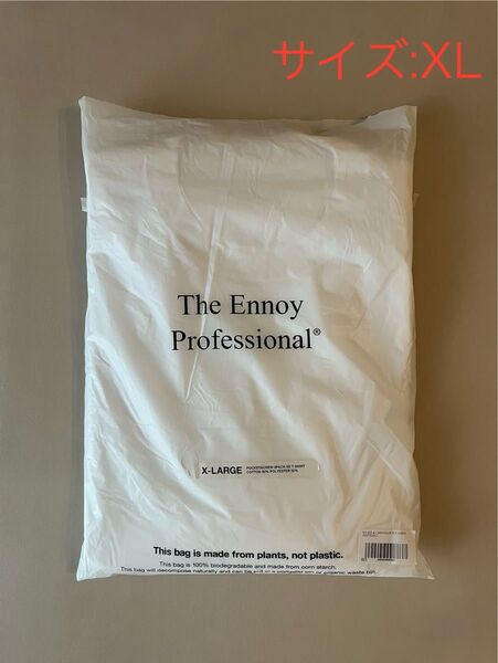 ENNOY POCKET & CREW 2PACK SS T-SHIRT (WHITE) サイズ:XL 2枚セット