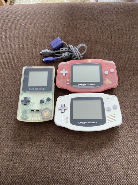 ゲームボーイカラー アドバンス2台 通信ケーブルまとめ GAME BOY ゲームボーイカラー ゲームボーイアドバンス GBA