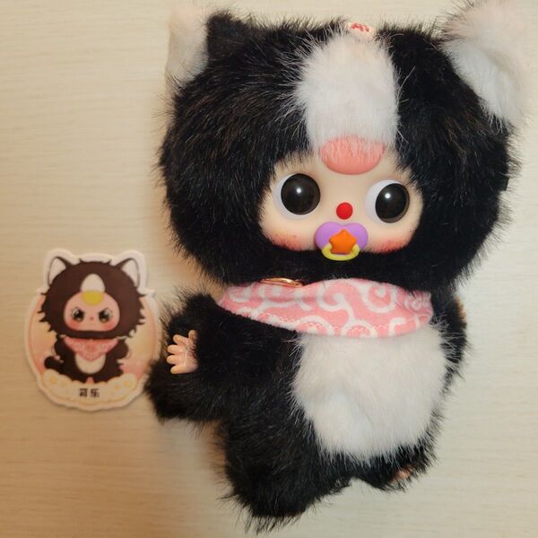 未使用 【正規品】Baby Three 猫シリーズ ぬいぐるみキーホルダー 黒