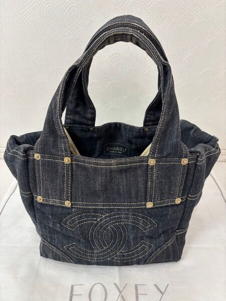 【最終価格】レア品 CHANEL デニム ハンドバッグ
