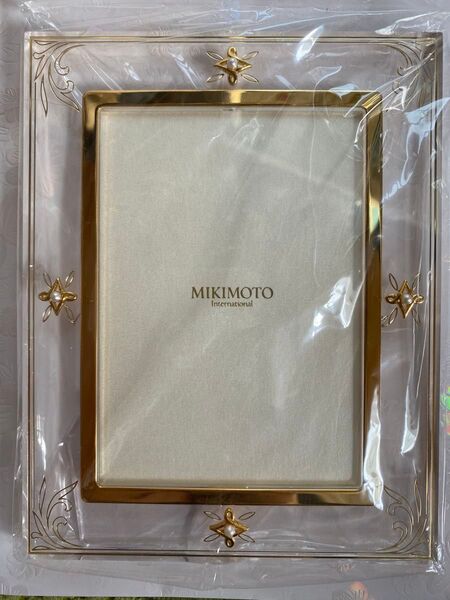 MIKIMOTO ミキモト 写真立て フォトフレーム フォトスタンド パール ゴールド アクリルフレーム