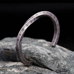 メンズ シルバー ブレスレット バングル ヴィンテージ 錆びに強い