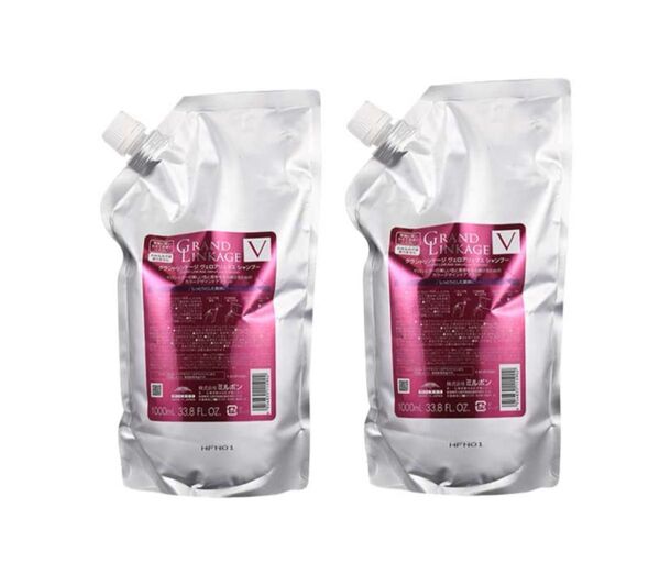 ミルボン グランドリンケージヴェロアリュクスシャンプー 1000ml 2セット