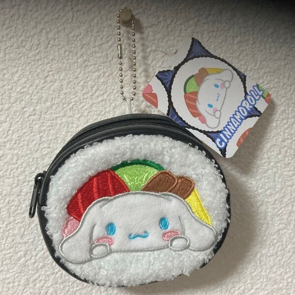 【新品・未使用品】 サンリオキャラクターズ ミニポーチ 巻き寿司 シナモロール シナモン