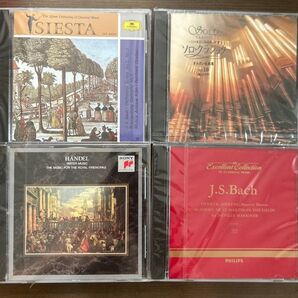 【未開封】ヘンデル 水上の/王宮の花火の音楽/バッハ管弦楽組曲2、3番/ブランデンブルク協奏曲第5番/ヴァイオリン協奏曲第1,2番