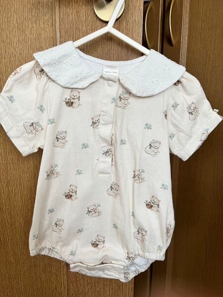 tete a tete ベビー服 猫柄ロンパース 70cm