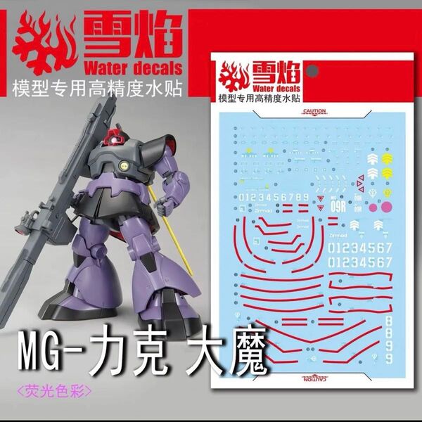 MG 1/100 リック・ドム用水転写デカール