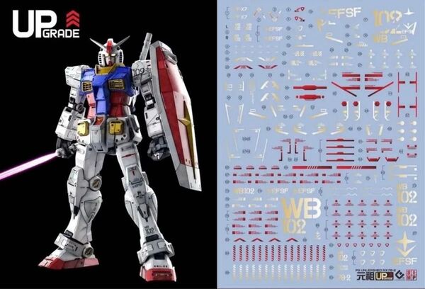 PG UNLEASHED 1/60 RX-78-2 ガンダム用メッキ調水転写式デカール