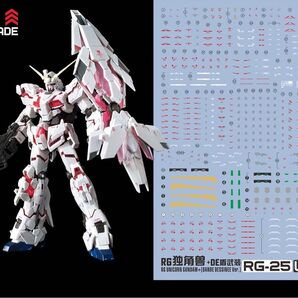 RG 1/144 ユニコーンガンダム用水転写式デカール
