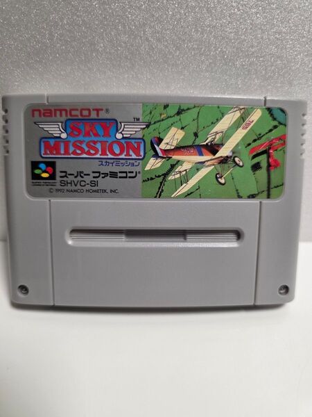 スカイミッション スーパーファミコンソフト 起動確認 簡易清掃 簡易端子清掃済み SFC