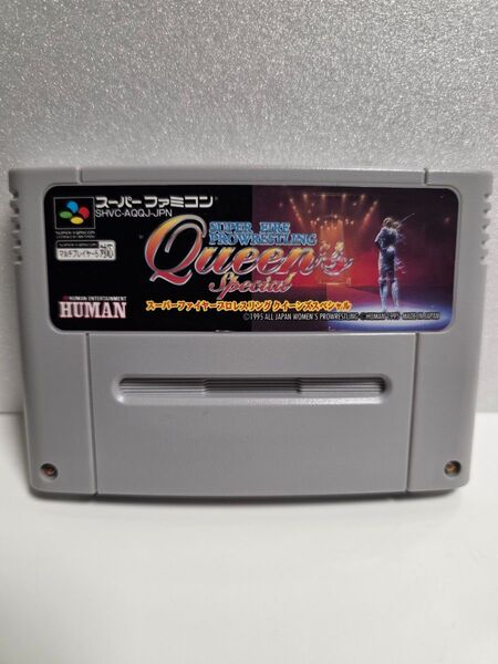 スーパーファイヤープロレスリング クイーンズスペシャル スーパーファミコンソフト 起動確認 簡易清掃 簡易端子清掃済み SFC