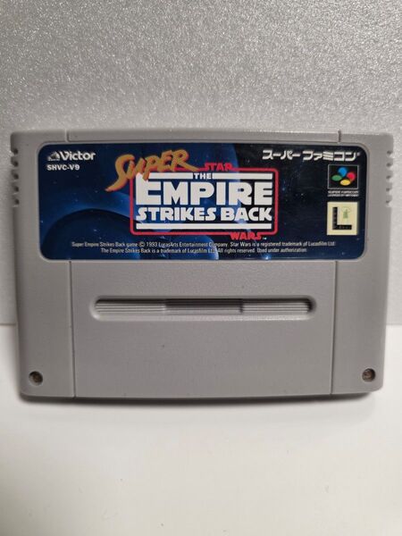 スーパースターウォーズ 帝国の逆襲 スーパーファミコンソフト 起動確認 簡易清掃 簡易端子清掃済み SFC