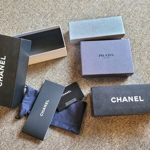 CHANEL シャネル 空き箱☆PRADA Dior 空箱 保存袋 ギャランティー ボックス セット
