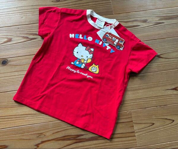新品未使用 futafuta フタフタ × サンリオ キティ Tシャツ 110