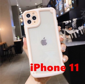 【iPhone11】ピンク iPhoneケース 大人気 シンプル フレーム iPhoneカバー iPhone11ケース iPhone11カバー インスタ映え 送料無料 韓国