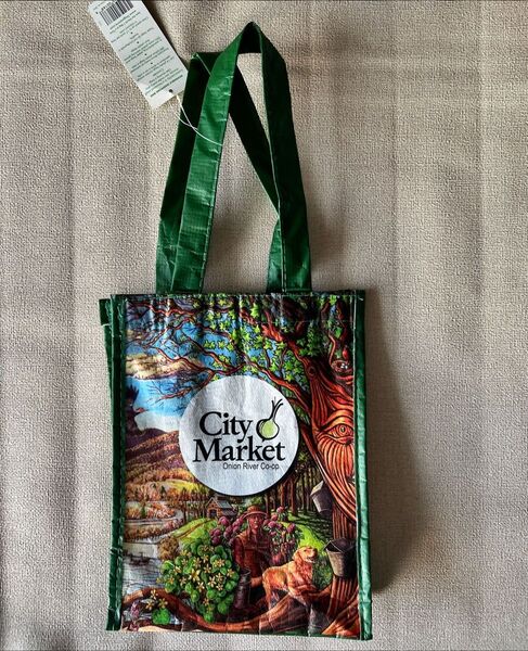 アメリカ バーモント州 City Market のエコバッグ トートバッグ タグ付新品
