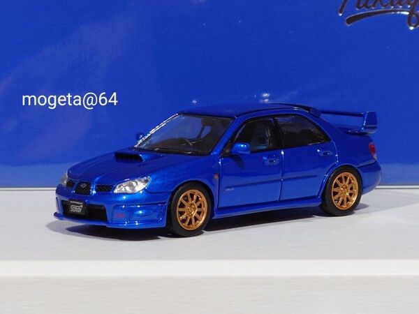 【999台限定】Furuya 1/64 スバル インプレッサ WRX STi セダン GDB 鷹目【ブルー】