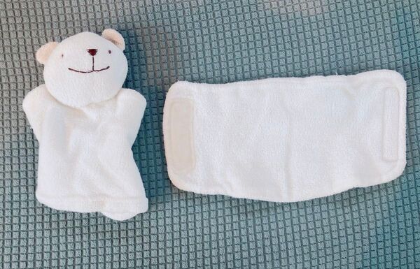 抱っこ紐よだれカバー エルゴ 肩カバー 優しい肌触り くまさん 2枚組み よだれ防止
