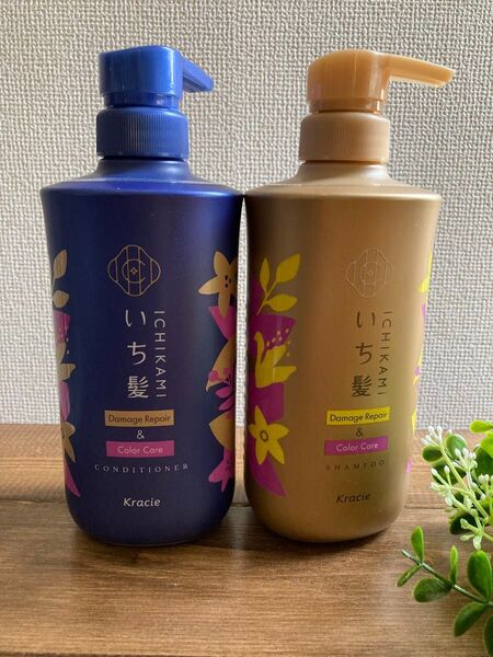 ●いち髪 金のダメージケア シャンプー&コンディショナー/ダメージリペア&カラーケア 【残量9割以上】