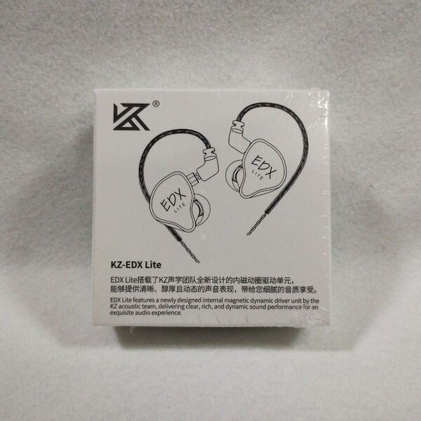 イヤホン KZ EDX Lite マイク無し クリアカラー【新品未開封品】