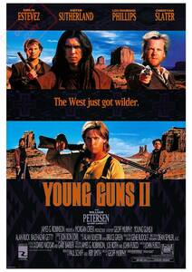 US版ポスター『ヤングガン2』（Young Guns II）1990★ジョン・ボン・ジョヴィ/ビリー・ザ・キッド/エミリオ・エステベス/ボン・ジョビ