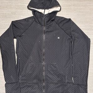 Hurley ハーレー ラッシュガード ブラック ドット柄パーカー 長袖