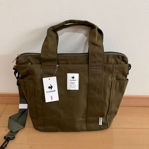 新品未使用 ルコック トートバッグ 2wayショルダー 男女兼用 スウェットバッグ