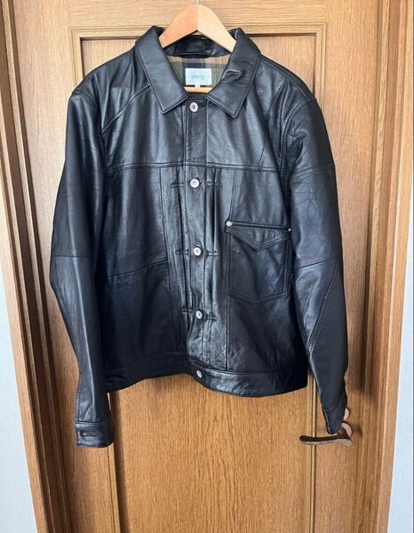 Yoused ユーズド 3Pocket 1st Leather Jacket レザージャケット 本革 ブラック 2