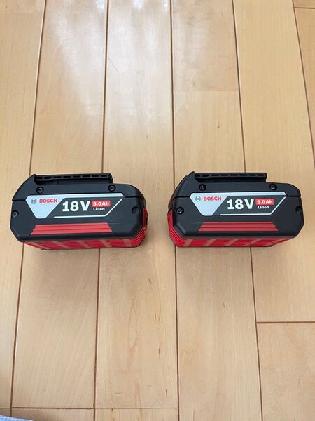 ☆ 2個セット 未使用品 Bosch ボッシュ 純正 インパクトドライバー インパクトレンチ 18V 5.0A バッテリー 充電