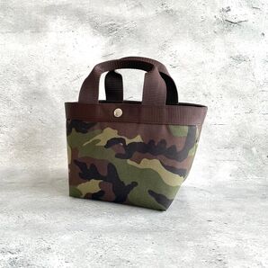 ハンドメイド 舟形デイリートートバッグ コーデュラ ナイロン カモフラ