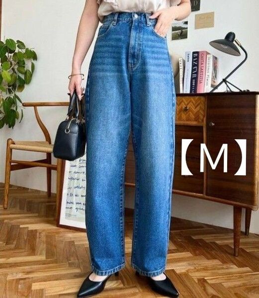 モーメントプラス デニムパンツ ストレート M