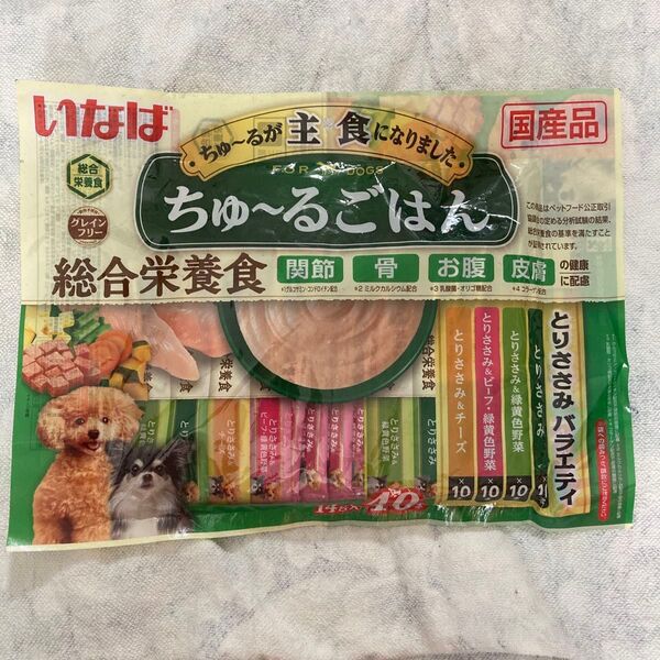 いなば ちゅーるごはん 犬 総合栄養食 とりささみバラエティ 40本