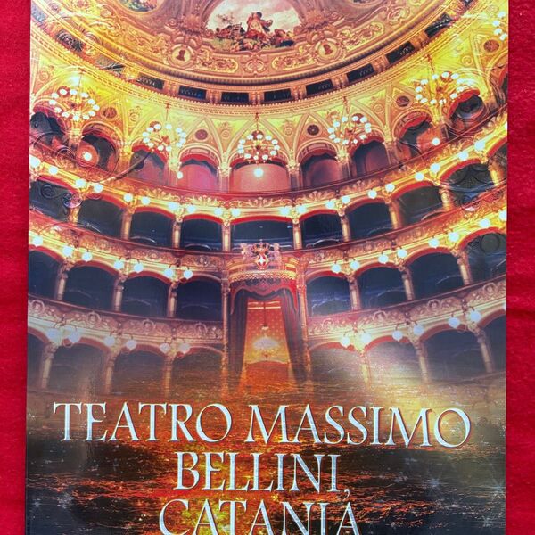 Teatro Massimo Bellini Catania パンフレット 当日のキャスト表&タイムテーブル付