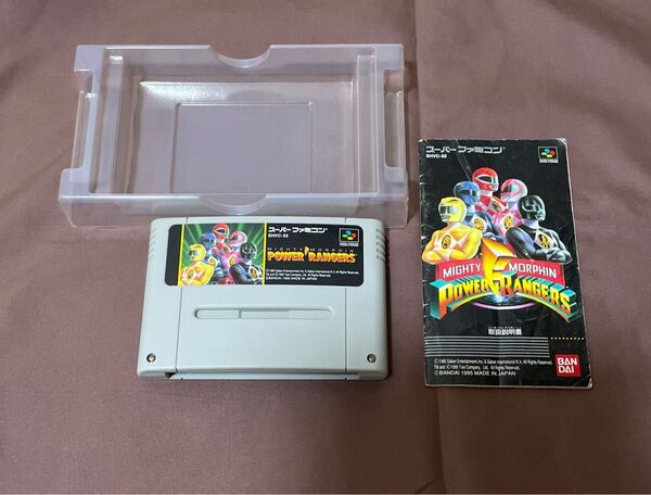 スーパーファミコン ソフト パワーレンジャーズ ソフトと説明書。【国内正規品】超激レア