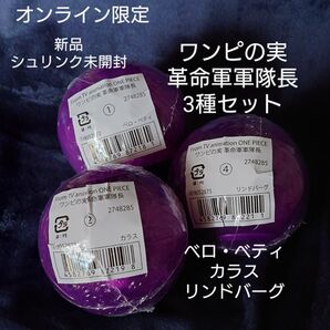 オンライン限定 ワンピの実 革命軍軍隊長 3個セット ベロ・ベティ カラス リンドバーグ 新品 シュリンク 未開封